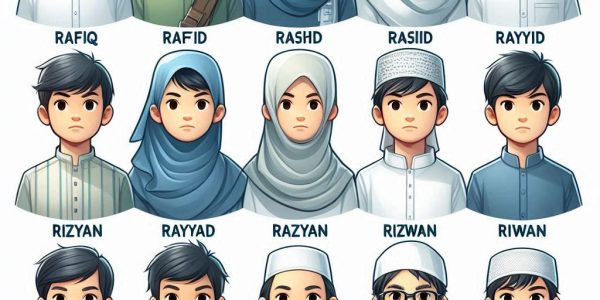 Muslim Boys Name With R