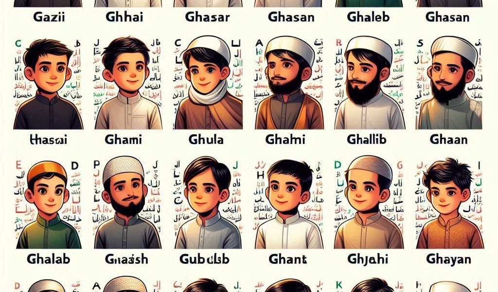 Muslim Boys Name With G